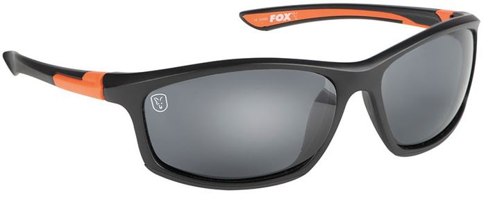 Fox Collection Black/Orange Sunglasses