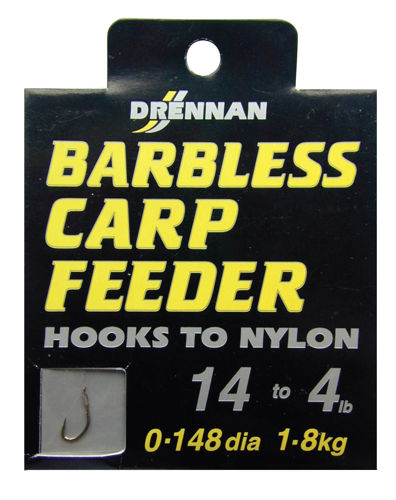 Drennan HOOKS TO NYLON Carp Feeder BARBLESS