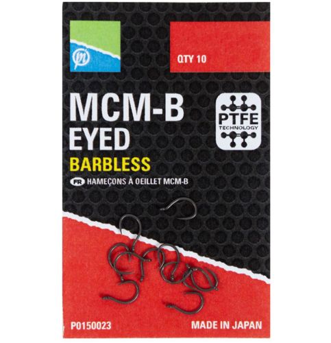 Preston Innovations MCM-B Barbless Eyed Hooks