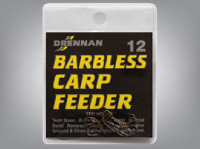 Drennan Carp Feeder Barbless Spade Hooks