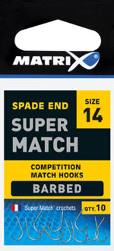 Matrix Super Match BARBED Spade Hooks