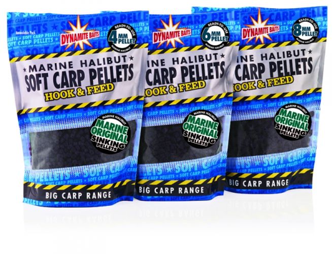 Dynamite Baits Soft Carp Pellets Marine Halibut (BAGS)