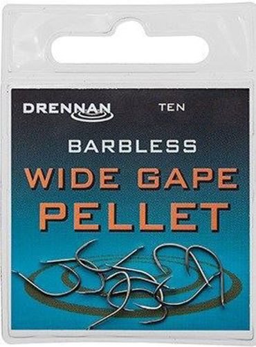 Drennan Wide Gape Pellet Barbless Spade Hooks