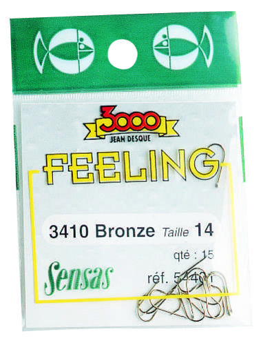 Sensas Feeling 3410 Bronze BARBED Spade HOOKS