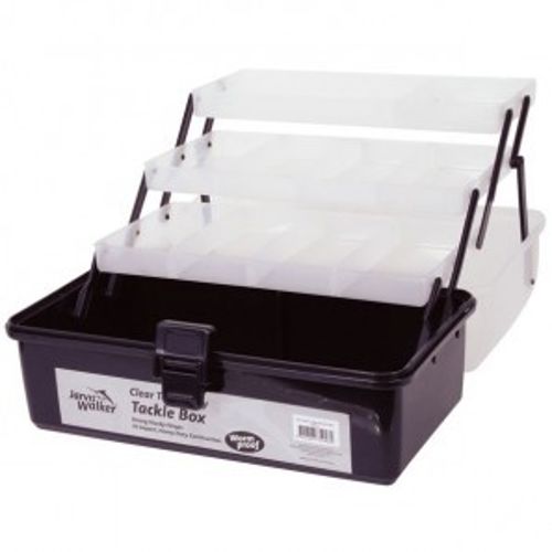 Jarvis Walker 3 Tray Clear Top Tackle Box