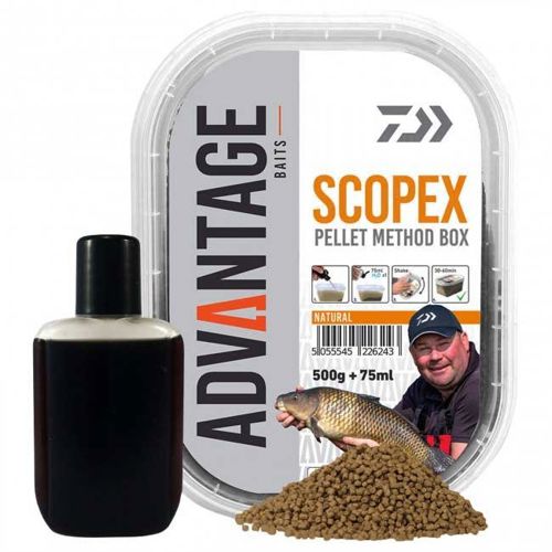 Daiwa Advantage Baits Natural Scopex Method Box 500g