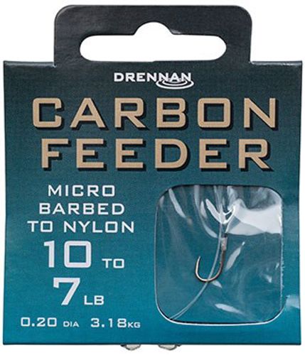 Drennan Hooks To Nylon Barbed Carbon Feeder