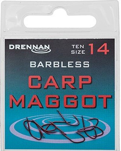 Drennan Carp Maggot Barbless Spade Hooks