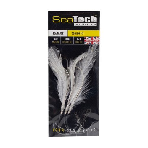 Sea Tech Mackerel 3Hk White Feathers