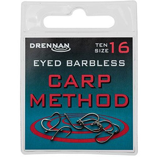 Drennan Carp Method Barbless Eyed Hooks