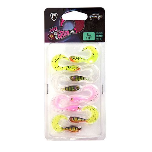 Fox Rage Micro Grub Tail Ultra UV Mixed Colour Pack