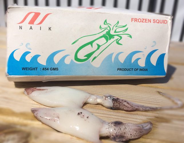 NAIK Frozen Mini Squid 1lb Box