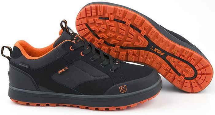 Fox Black & Orange Trainers