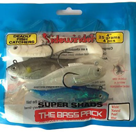 Sidewinder Super SHADS Bass Pack 4inch/25g