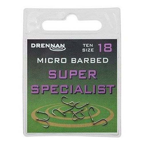 Drennan Super Specialist Micro Barbed Eyed Hooks