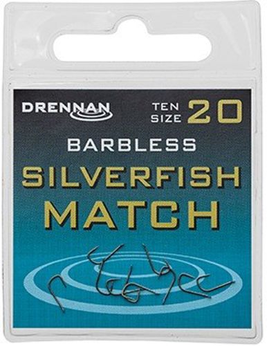 Drennan Silverfish Match Barbless Spade Hooks