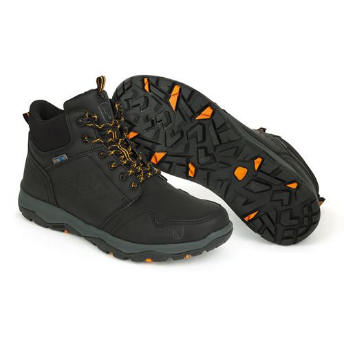 Fox Collection Black/Orange Mid Boots