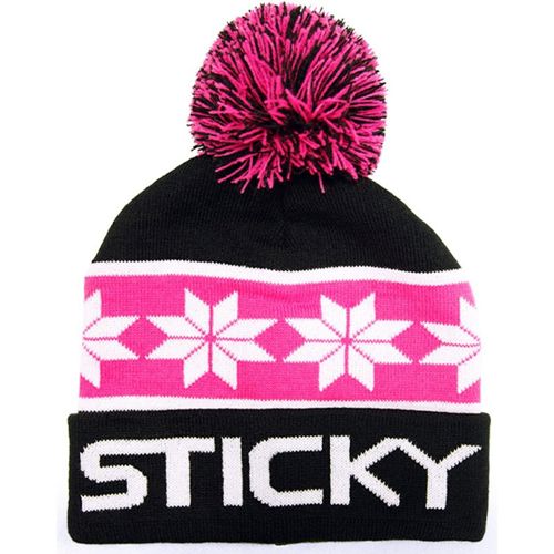 Sticky Baits Black Bobble Beanie