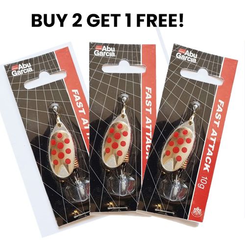 Abu Garcia Fast Attack Spinners BUY TWO GET ONE FREE!