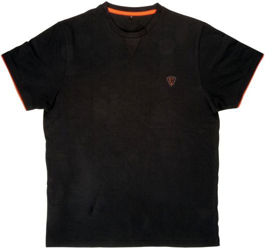 Fox Black/Orange Cotton T-Shirt