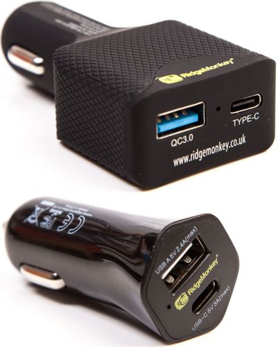 Ridge Monkey Vault Car Charger Adaptors