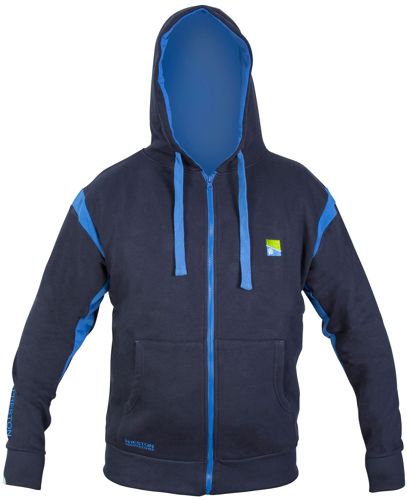 Preston Innovations Navy Zip Front Hoodie