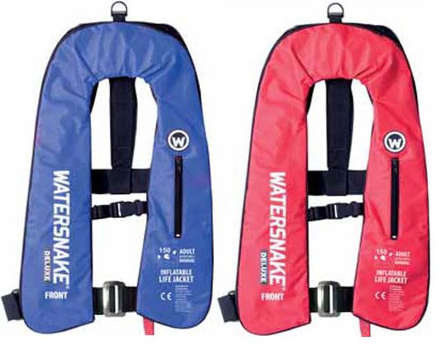 Watersnake Deluxe Inflatable Auto/Manual 150N PFD's