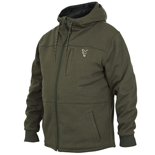 Fox Collection Green/Silver Sherpa Hoody