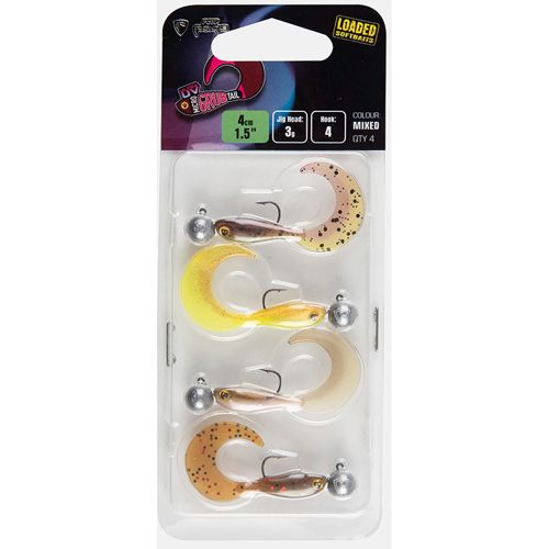 Fox Rage Micro Grub Tail Loaded UV Mixed Colour Pack