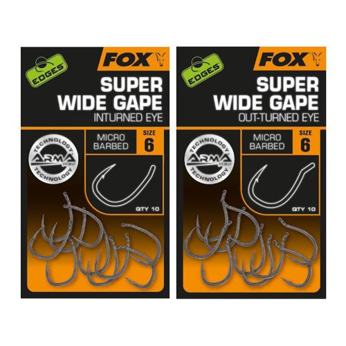 Fox Edges Armapoint Super Wide Gape Barbed Hooks