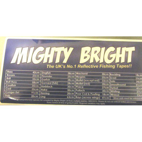 Mighty Bright Fish Size Limit Sticker