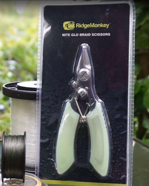 Ridge Monkey Nite-Glo Braid Scissors