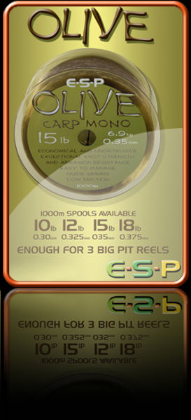 ESP OLIVE Carp Mono 1000m