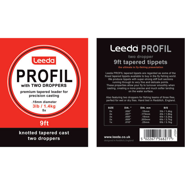 Leeda Profil Casts Wet Fly 2 Droppers