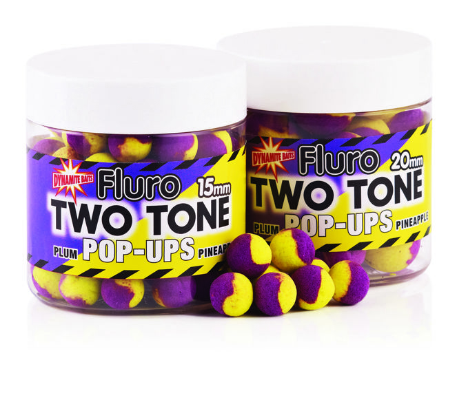 Dynamite Baits Fluro Two Tone Pop-Ups 15mm