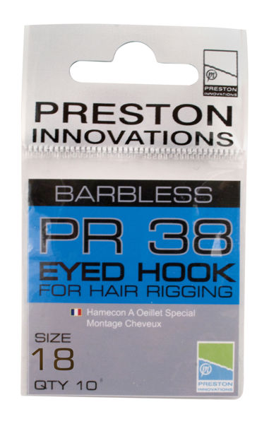 Preston Innovations PR38 BARBLESS Eyed HOOKS