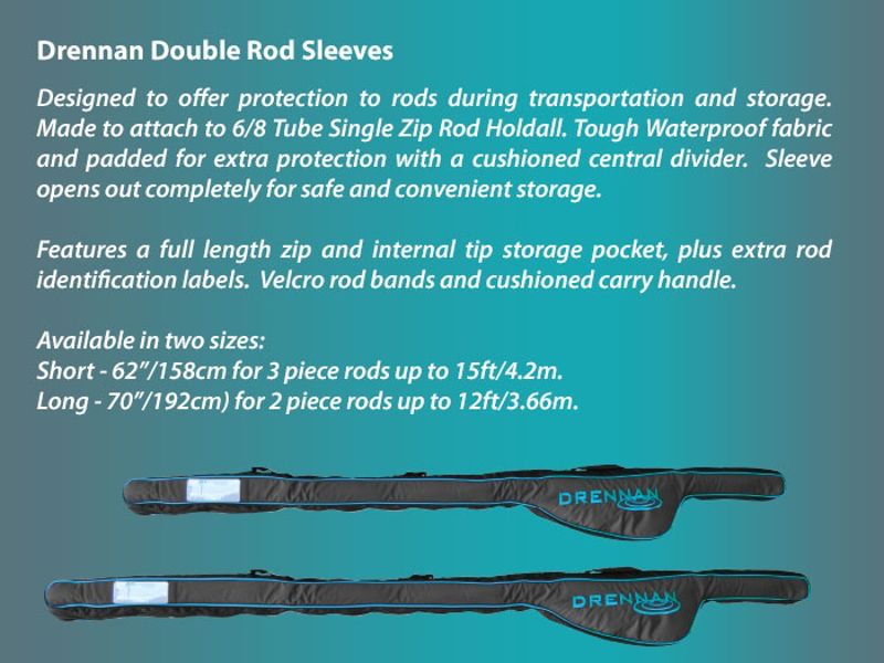 Drennan Double Rod Sleeve (2 Piece Rod Long)