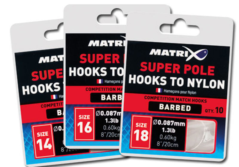 Matrix Super Pole HOOKS TO NYLON BARBED