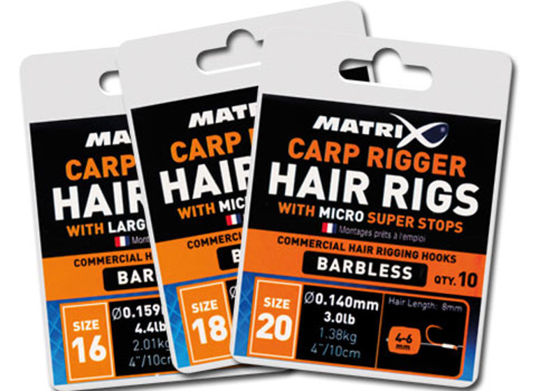 Matrix Carp Riggers HAIR RIGS BARBLESS