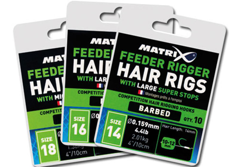 Matrix Feeder Riggers HAIR RIGS BARBED