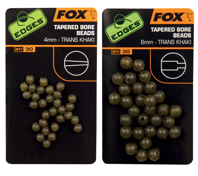 Fox Edges Tapered Bore Beads