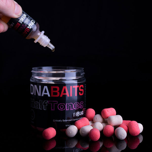 DNA Baits Small Flouro Half Tones Dumbell Watfers 10 x 15mm