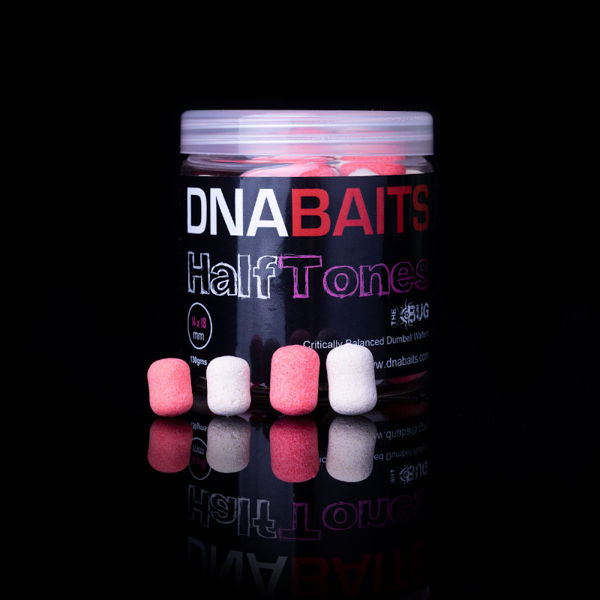 DNA Baits Small Flouro Half Tones Dumbell Watfers 10 x 15mm