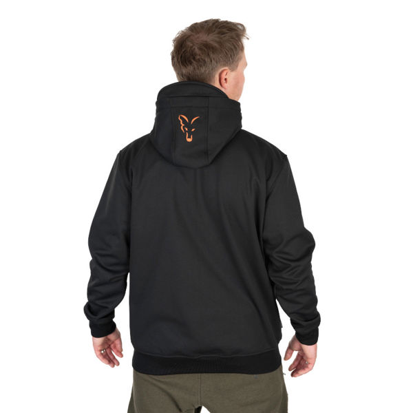 Fox Collection Soft Shell Jacket Black And Orange