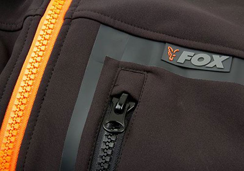 Fox Black/Orange Softshell Hoodies