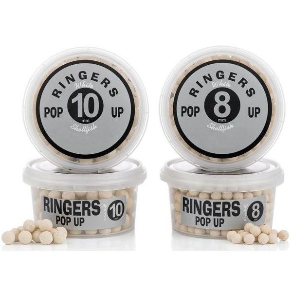 Ringers Boilies White Shellfish Pop-Ups