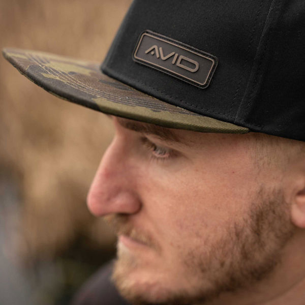 Avid Carp Camo Peak Snapback Cap