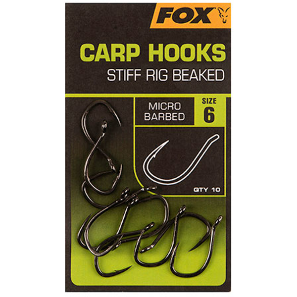 Fox Carp Hooks Stiff Rig Beaked