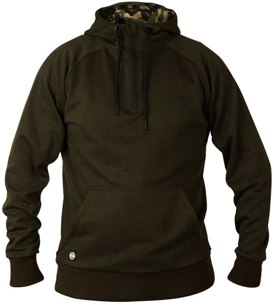 Fox Chunk Dark Olive Quarter Zip Hoody