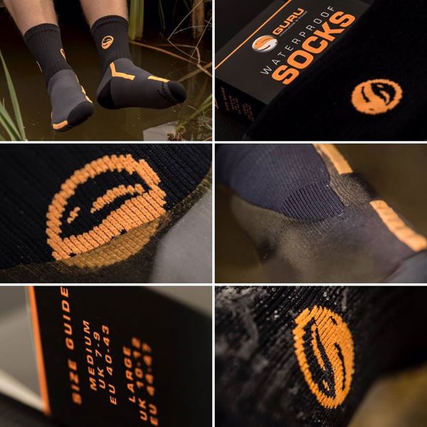 Guru Black Waterproof Socks